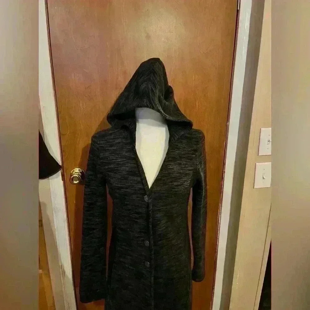 Kuhl Wool Blend Hooded Long Fleece Jacket Women’s size Small